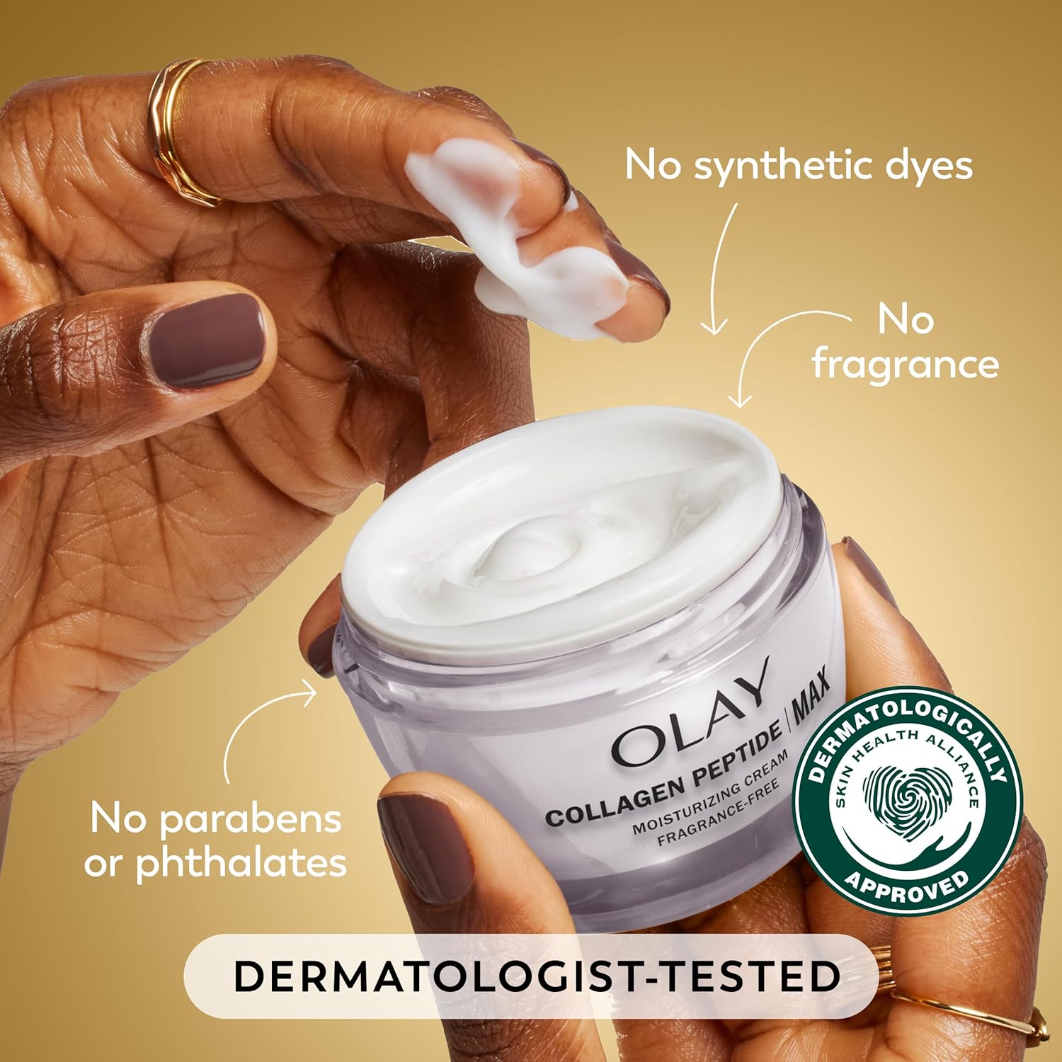 Olay_Collagen_Peptide_Face_Moisturizer,_Firming_Cream_for_Women,_Fragrance-Free,_Non-Greasy_-_Hydrating,_Anti-Aging,_Anti-Wrinkle,_Smoothing_of_Fine_Lines,_Tightening_Skin_Care_-_Niacinamide,_1.7_Oz