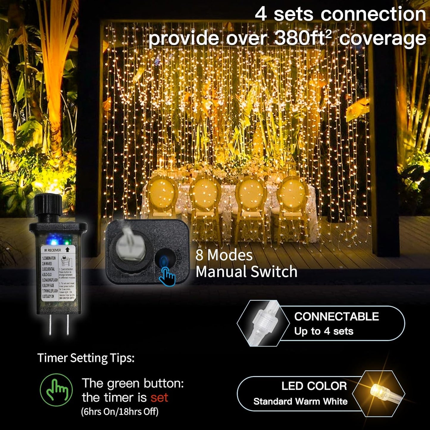 suddus_Curtain_Lights_for_Bedroom,_300_Led_9.8x9.8ft_Hanging_String_Lights_Outdoor,_Fairy_Curtain_Lights_Indoor_for_Christmas,_Dorm,_Wall,_Backdrop,_Window,_Wedding,_Party,_Birthday_Decor,_Warm_White