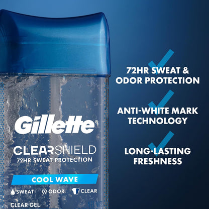 Gillette_Antiperspirant_and_Deodorant_for_Men,_72hr_Instant_Sweat_&_Odor_Protection,_Long_Lasting_Freshness_&_Protection,_Anti-White_Mark_Technology,_Clear_Gel,_Cool_Wave_Scent,_3.8_oz