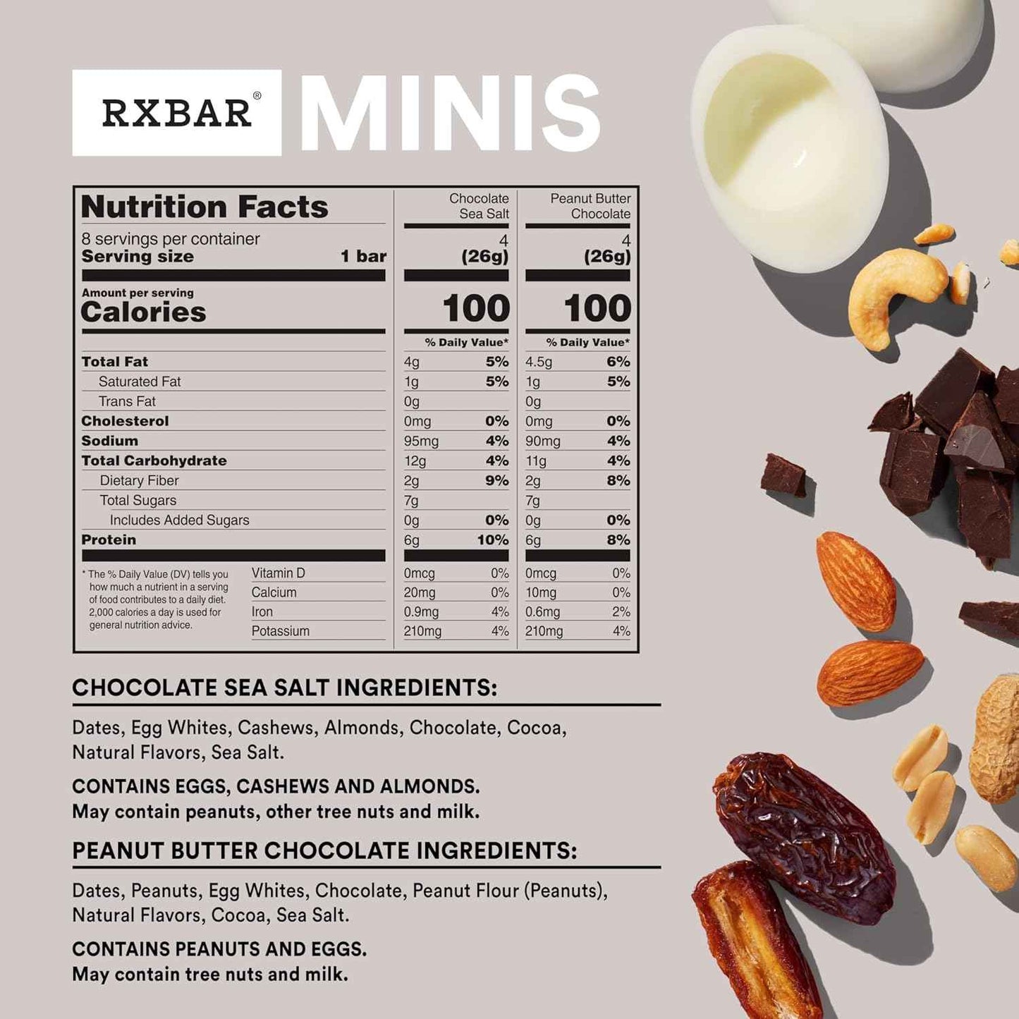 RXBAR Minis Protein Bars, Snack Bars, Variety Pack