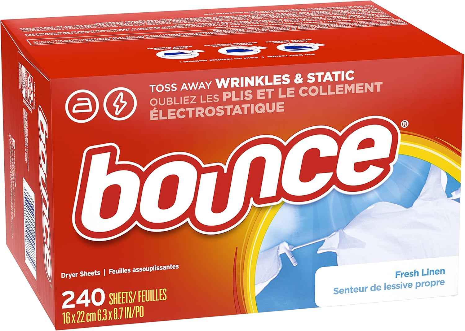 Bounce Fabric Softener Sheets, Fresh Linen Scent