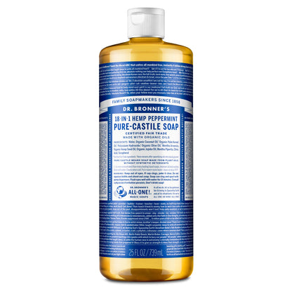 Dr. Bronner&amp;#39;s Hemp Peppermint Pure Castile Oil Made with Organic Oils Certified - 25 Oz, 1count