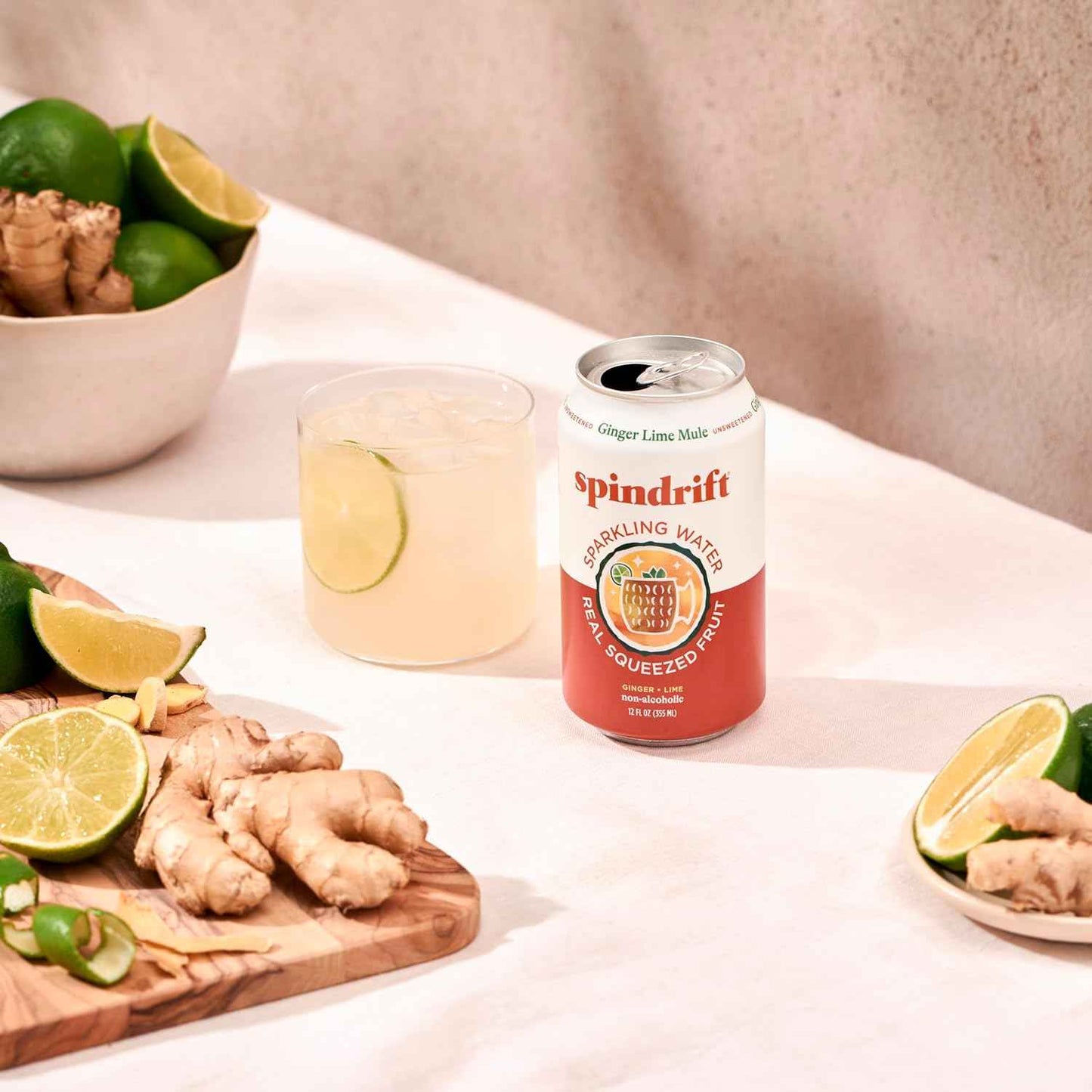 Spindrift Sparkling Water, Made with Real Squeezed Fruit, 12 Fl Oz Cans