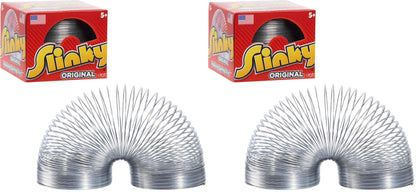 The Original Slinky Walking Spring Toy, 2.75-inch Diameter Metal Slinky, Fidget Toys