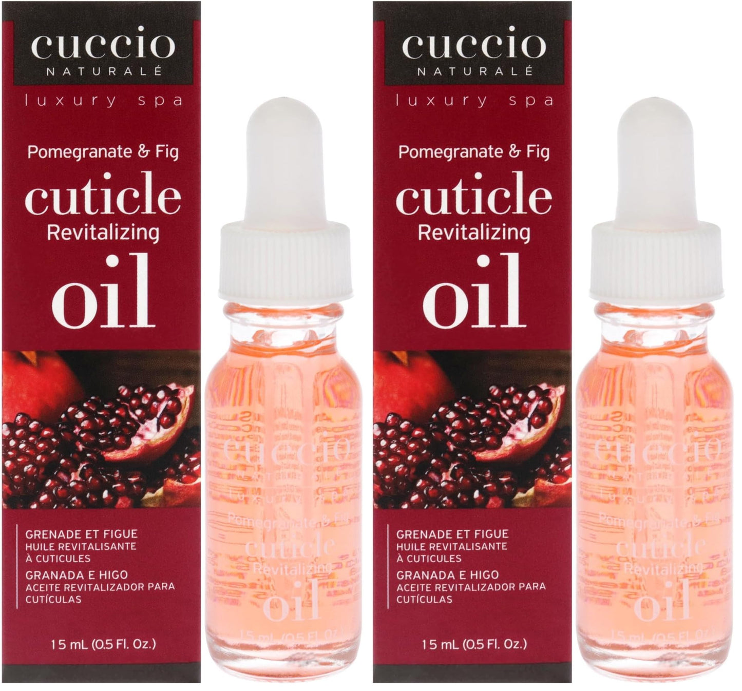 Cuccio Naturale Revitalizing Cuticle Oil - Hydrating Oil For Repaired Cuticles Overnight - Remedy For Damaged Skin And Thin Nails - Paraben Free, Cruelty-Free Formula - Pomegranate And Fig (Pack of 2)