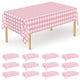 Pink Plaid - 12pcs 54x108 in
