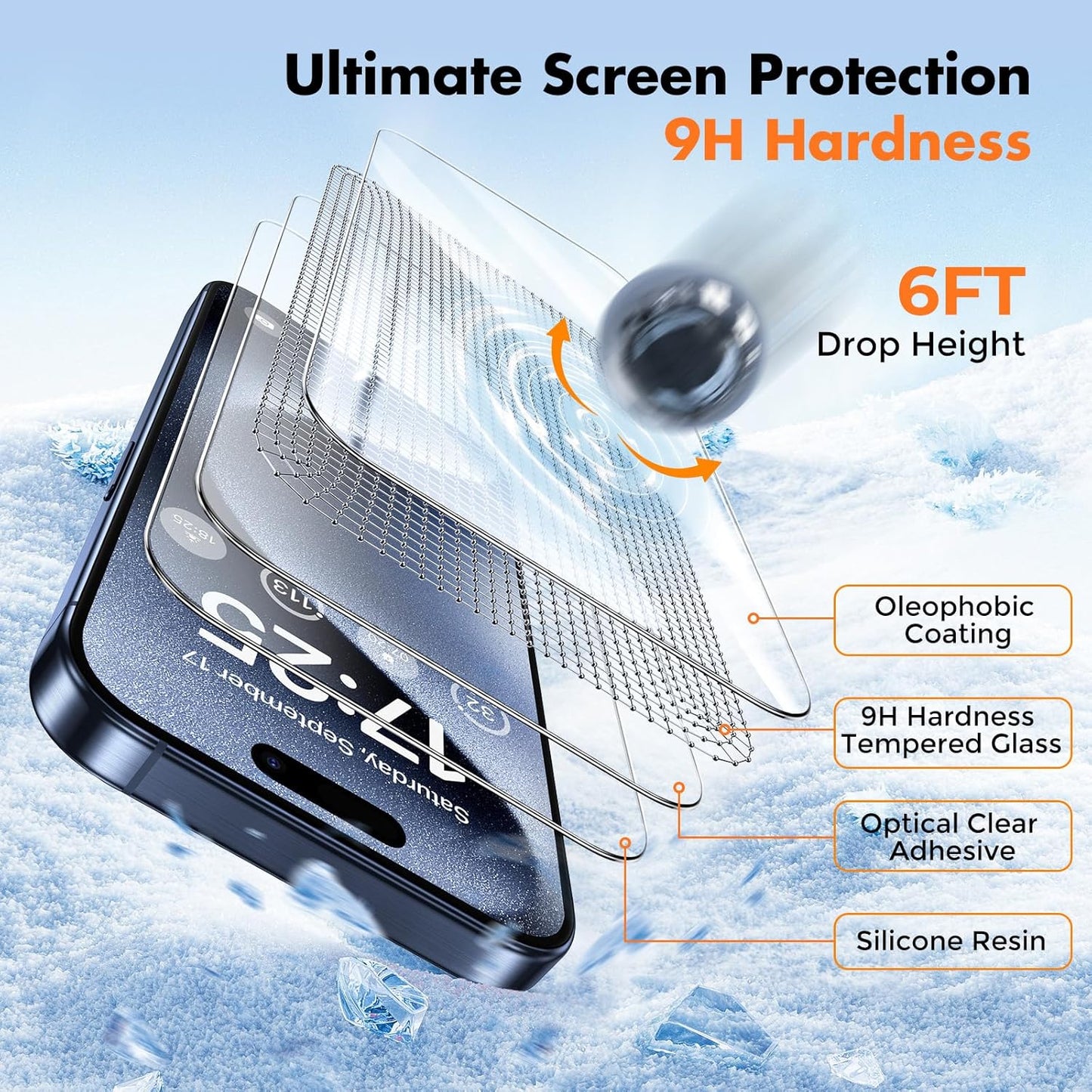 UNBREAKcable_Shatterproof_Tempered_Glass_Screen_Protector_for_iPhone_15_Pro_Max_[3-Pack][Easy_Installation_Frame]_[9H_Hardness]_[99.99%_HD_Clear]_[Bubble_Free]_for_Apple_6.7”