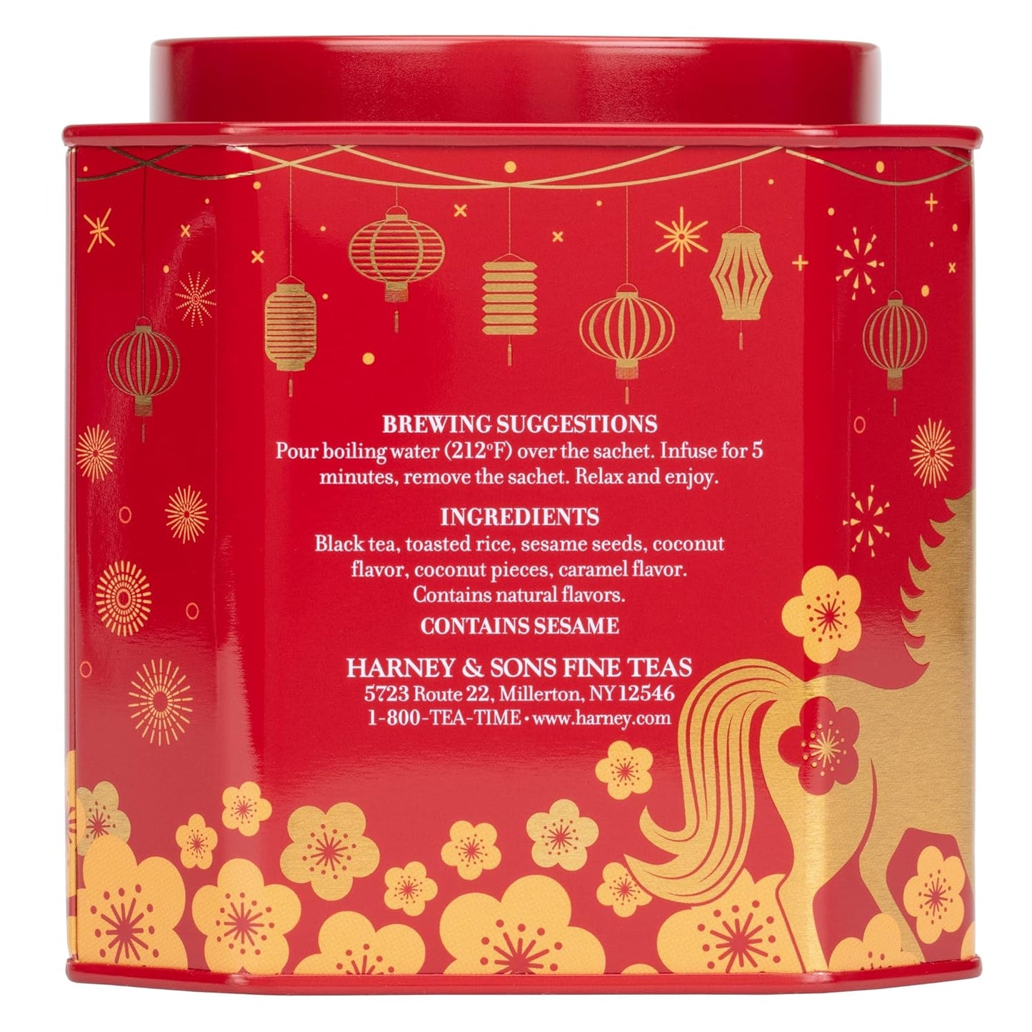 Harney_&_Sons_Lunar_New_Year_2026_Tea,_Year_of_the_Horse,_Lunar_New_Year_Gift,_Black_tea_with_toasted_rice,_coconut,_sesame_and_caramel_flavor,_30_sachets