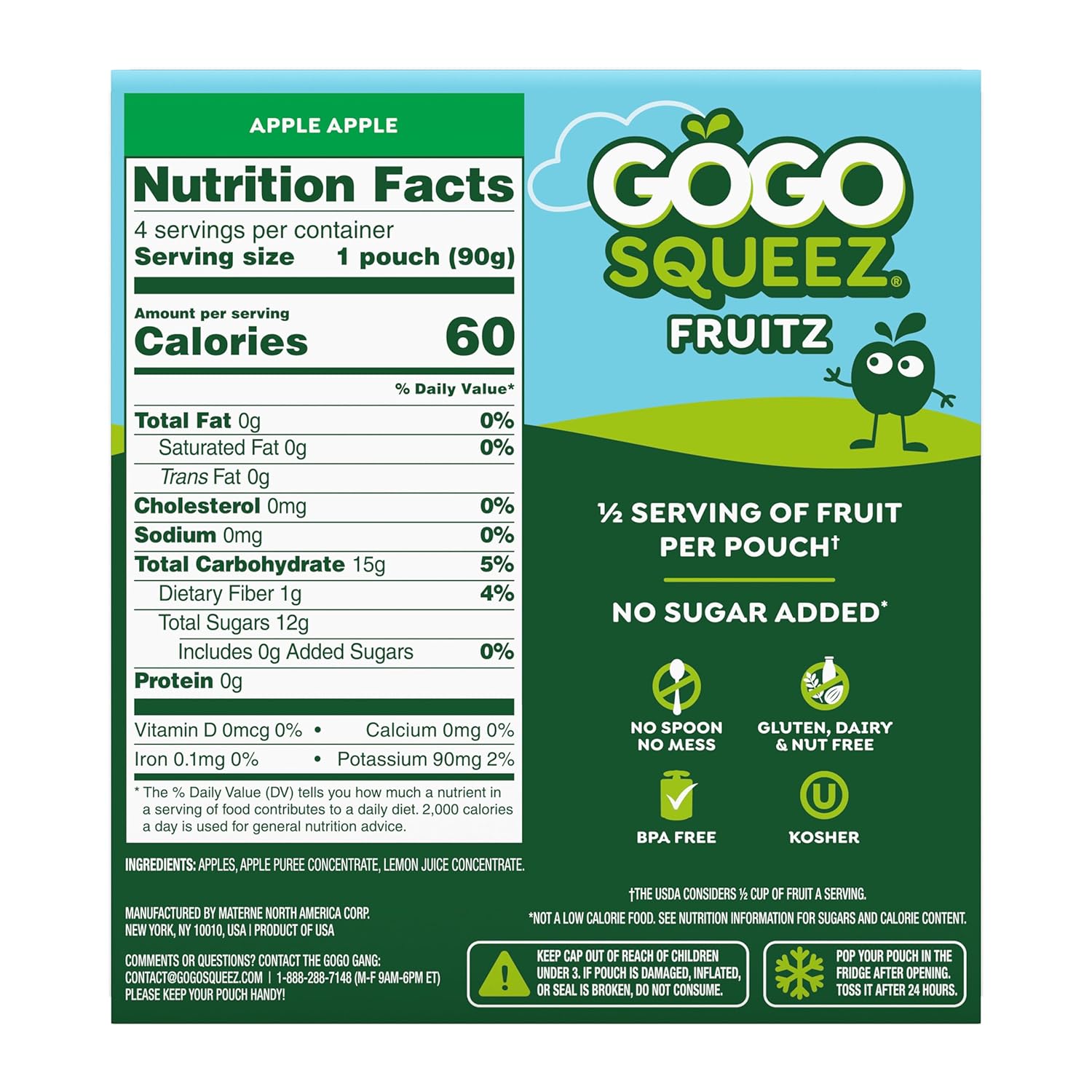 GoGo_squeeZ_No_Sugar_Added_Applesauce_and_Fruit_Puree,_Apple_Apple,_3.2_oz_Pouches_(Pack_of_48),_Fruit_Snacks_for_Kids,_Gluten_Free,_Nut_Free,_Recloseable_Cap,_BPA_Free