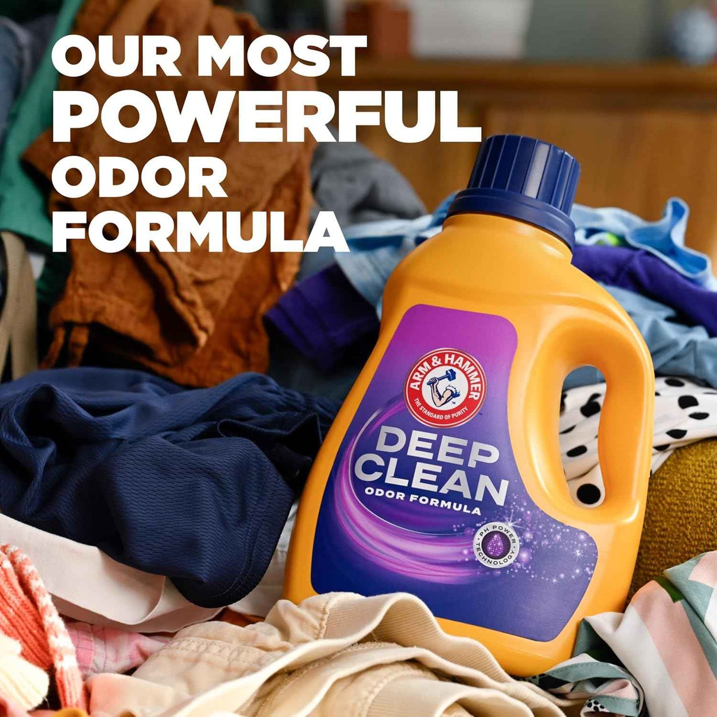 ARM & HAMMER Deep Clean Odor Formula Laundry Detergent Power Paks, Radiant Burst Scent