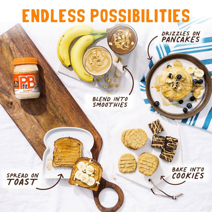 PBfit_8_Ounce_Classic_Peanut_Butter_Powder,_Powdered_Peanut_Butter_Spread_From_Real_Roasted_Peanuts,_8g_of_Protein_8%_DV,_Gluten-Free,_60_calories,_87%_less_fat_(Pack_of_1)