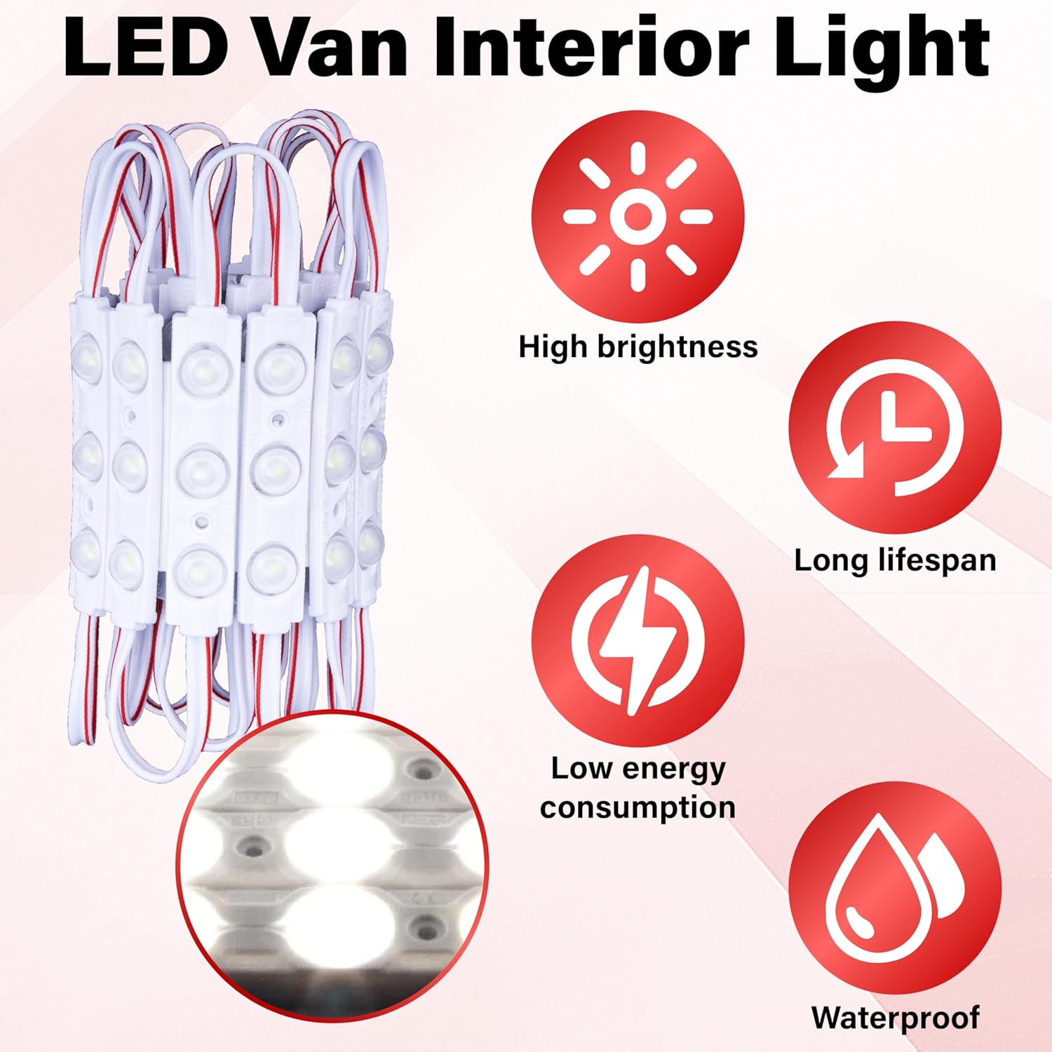 60_LED/120_Led_Van_Interior_Light_Kits,_12V_Led_Light_Strip,_Cargo_Van_Accessories,_Ceiling_Work_Lights_Kit,_Enclosed_Trailer_Lights_for_Truck_Vans_RV_Boats_Caravans,_20_Modules/40_Modules(White)