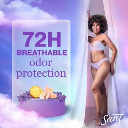 Secret_Fresh_Antiperspirant_Deodorant_for_Women,_72hr_Breathable_Sweat_&_Odor_Protection,_Instant_Freshness_&_Gentle,_PH_Balancing_Mineral,_Invisible_Solid,_Relaxing_Lavender_Scent,_2.6_oz_(Pack_of_3)