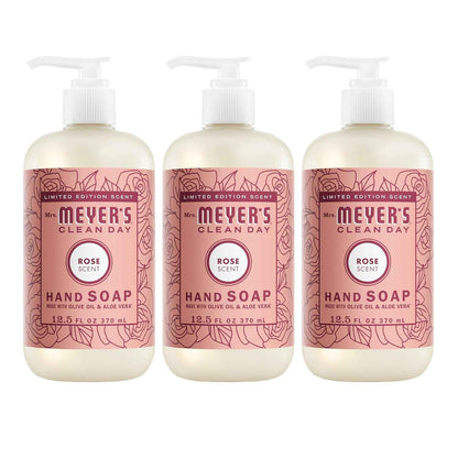 MRS. MEYER'S CLEAN DAY Liquid Hand Soap Rose (12.5 Fl Oz (Pack of 3))