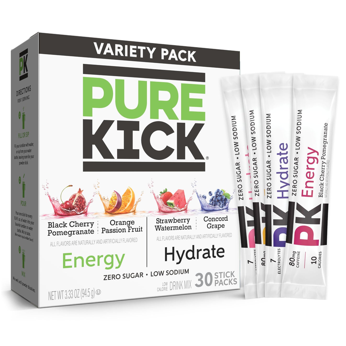 0.11 Ounce (Pack of 30) - Variety - Energy & Hydrate