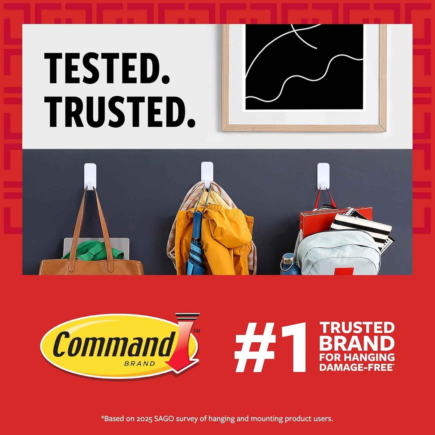 Command 20 lb XL Heavyweight Picture Hanging Strips, Damage-Free Hangers for Picture Frames, No Tools Required, Ideal for Home Room Wall Decor, White Adhesive