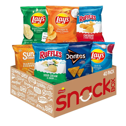 Frito-Lay Doritos & Cheetos Mix Variety Pack, 2.42 Pounds, (Pack of 40)