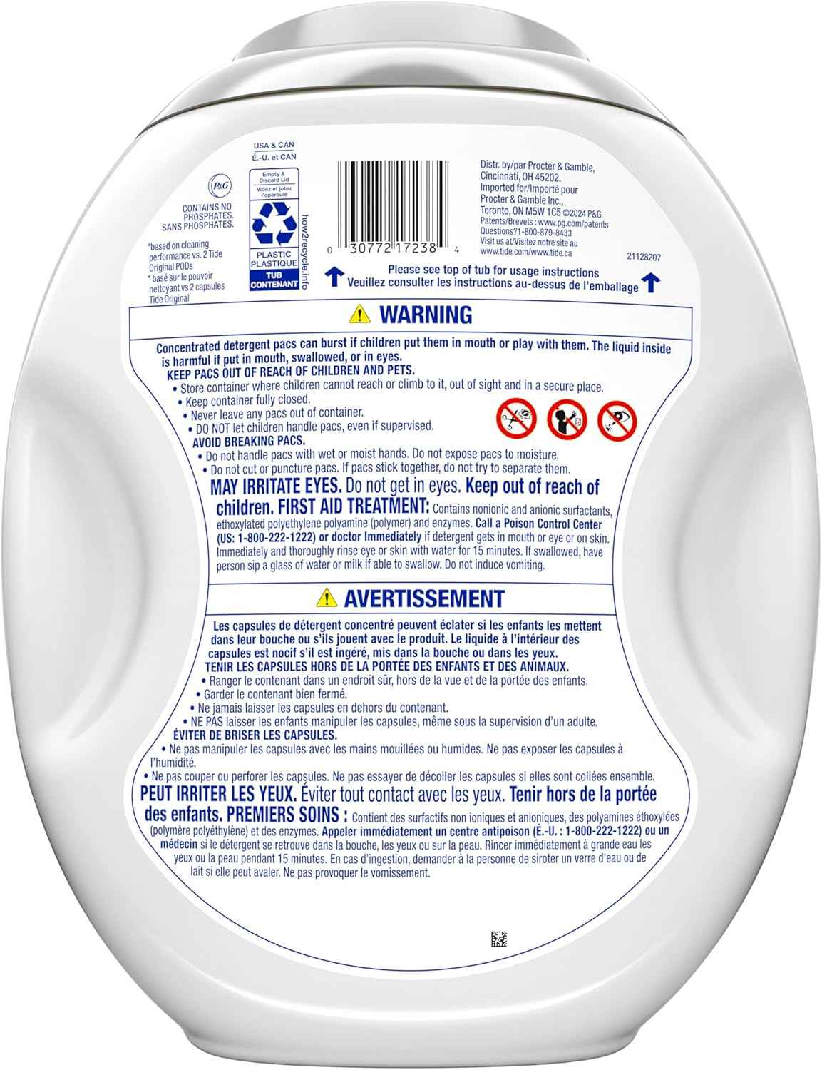 Tide PODS Free and Gentle Odor Refresh Laundry Detergent Packs, Hypoallergenic Laundry Detergent Pods