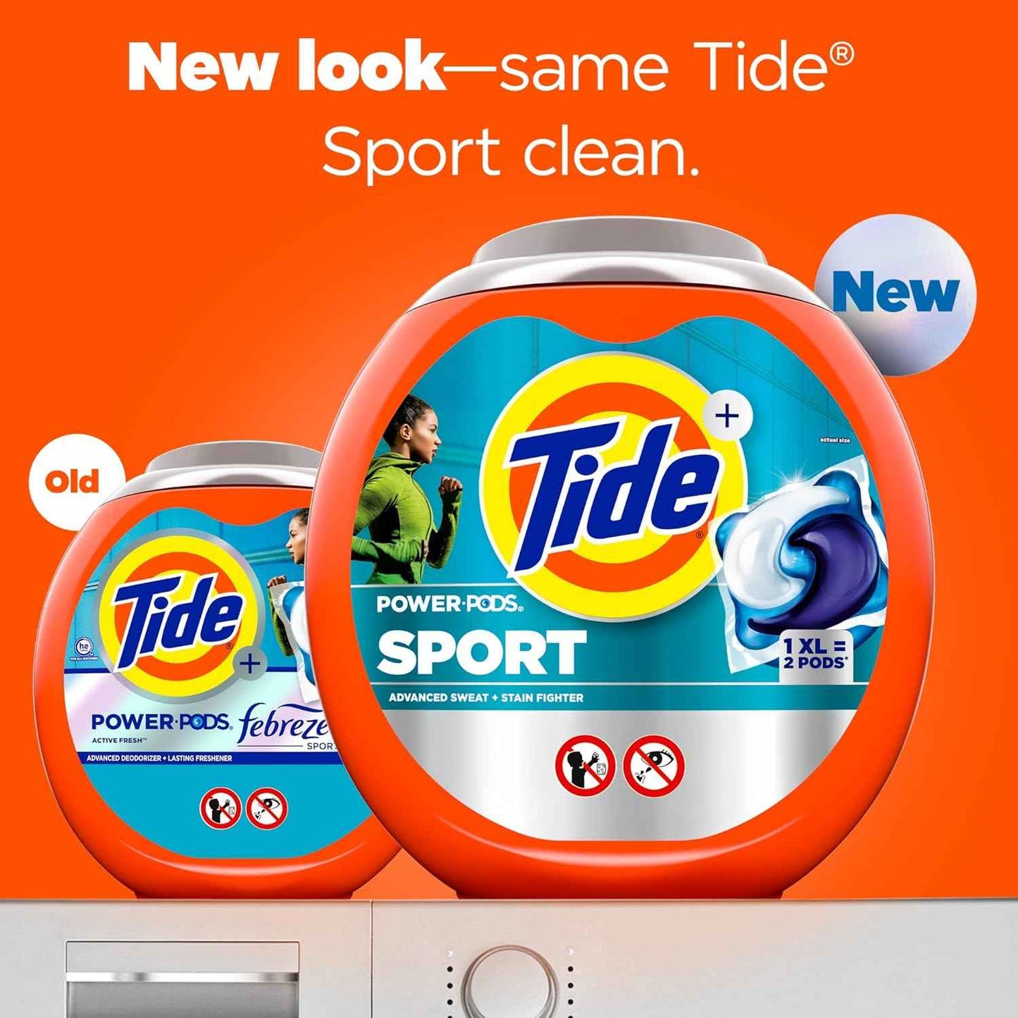 Tide Power Pods Sport Laundry Detergent Pacs, Advanced Sweat + Stain Fighter