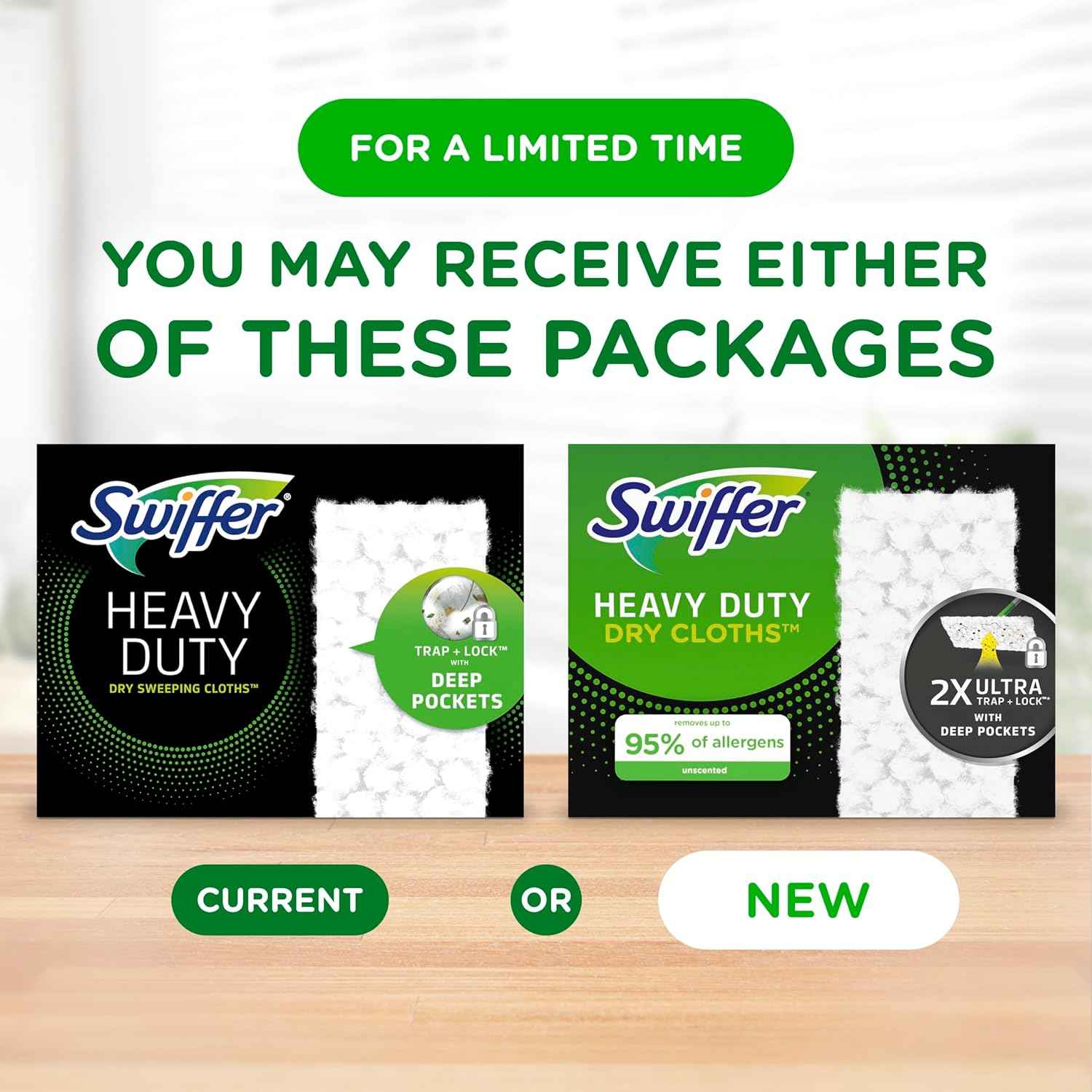 Swiffer Sweeper Heavy Duty Dry Multi-Surface Cloth Refills for Floor Sweeping and Cleaning, Unscented
