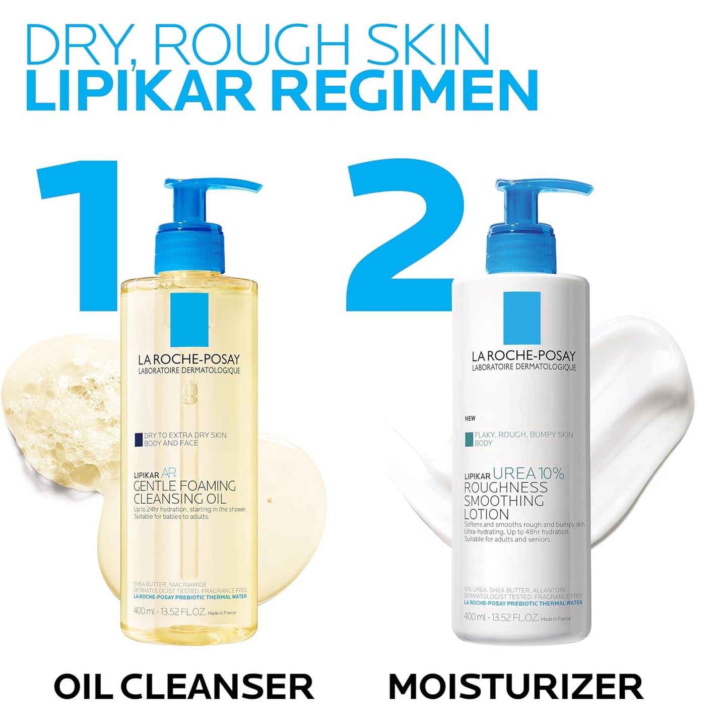 La_Roche-Posay_Lipikar_Urea_10%_Roughness_Smoothing_Lotion,_Body_Lotion_For_Dry_Skin_With_10%_Urea_+_Shea_Butter_+_Allantoin,_Rough_And_Bumpy_Skin_Lotion,_Softens_&_Smooths_Skin_With_1_Application