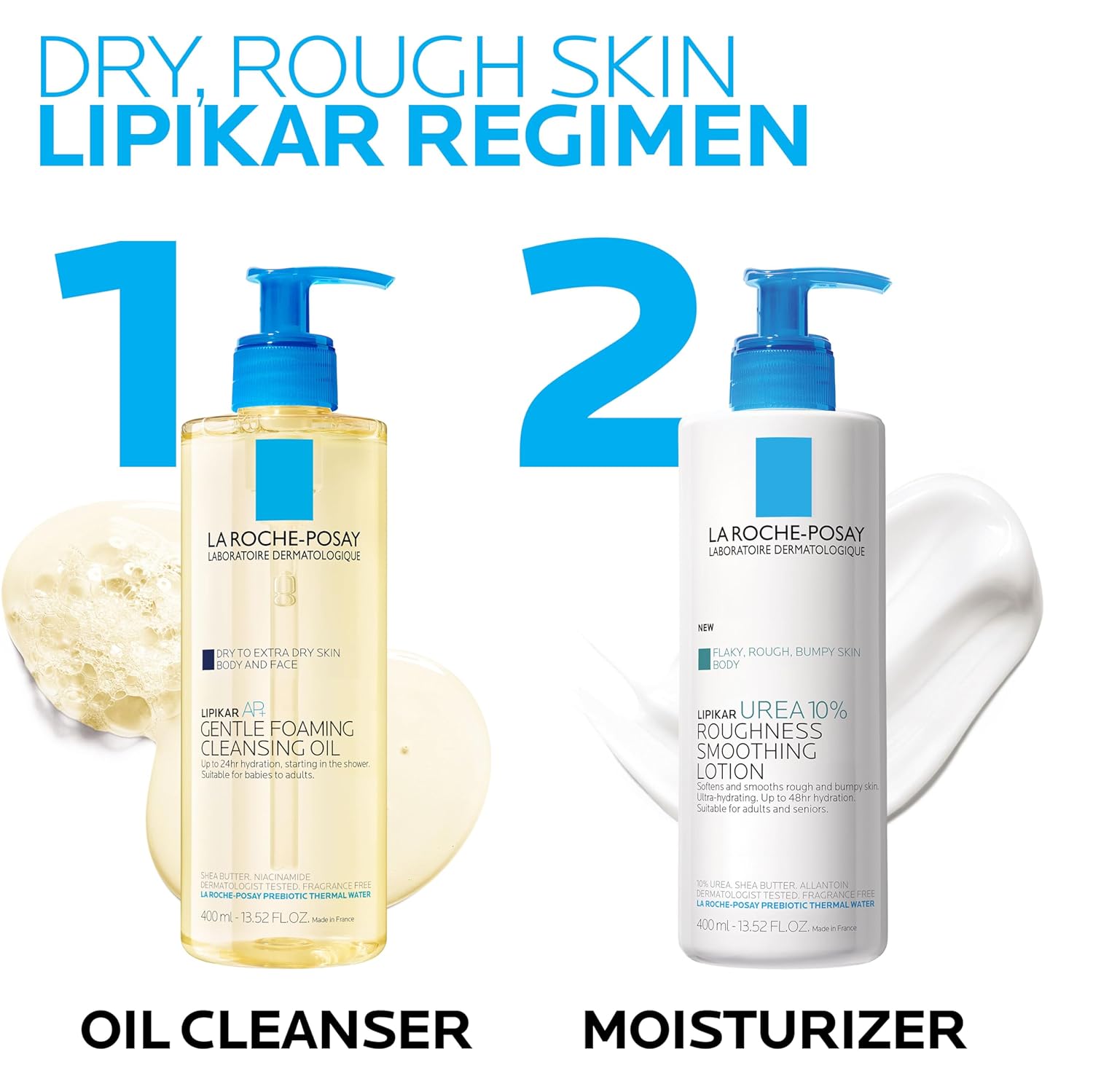 La_Roche-Posay_Lipikar_Urea_10%_Roughness_Smoothing_Lotion,_Body_Lotion_For_Dry_Skin_With_10%_Urea_+_Shea_Butter_+_Allantoin,_Rough_And_Bumpy_Skin_Lotion,_Softens_&_Smooths_Skin_With_1_Application