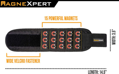 Magnelex_Magnexpert_Magnetic_Wristband_for_Holding_Screws,_Nails_and_Drill_Bits_-_Crafted_from_Ballistic_Nylon_with_15_Powerful_Magnets,_Stocking_Stuffer_for_Men