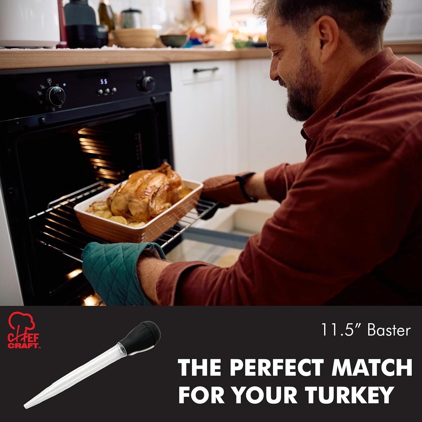 Chef_Craft_Classic_Baster_with_Clear_Tube,_11.5_inches_in_Length,_Black