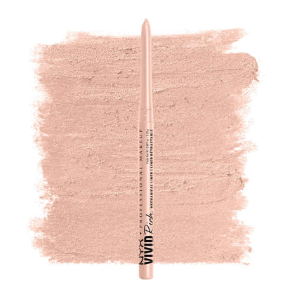 NYX PROFESSIONAL MAKEUP Vivid Rich Mechanical Eye Pencil, Vivid Rich Mechanical, Creamy Retractable Eyeliner - Brown Eyeliner