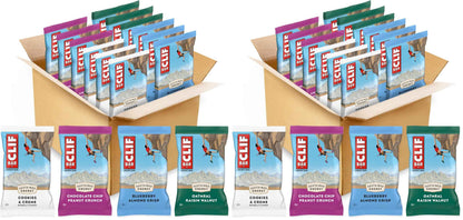 CLIF BAR - Energy Protein Bars - Variety Pack - 4 Flavors - Made with Organic Oats - Energy Bars - Non-GMO
