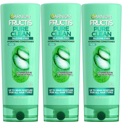 Garnier Fructis Pure Clean Hydrating Conditioner, 12 Fl Oz