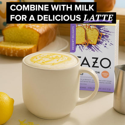 TAZO_Dessert_Delights_Glazed_Lemon_Loaf_Herbal_Tea_Bags,_Aromatic_Blend,_Caffeine-Free,_90_Total_Tea_Bags_(15ct_-_Pack_of_6)