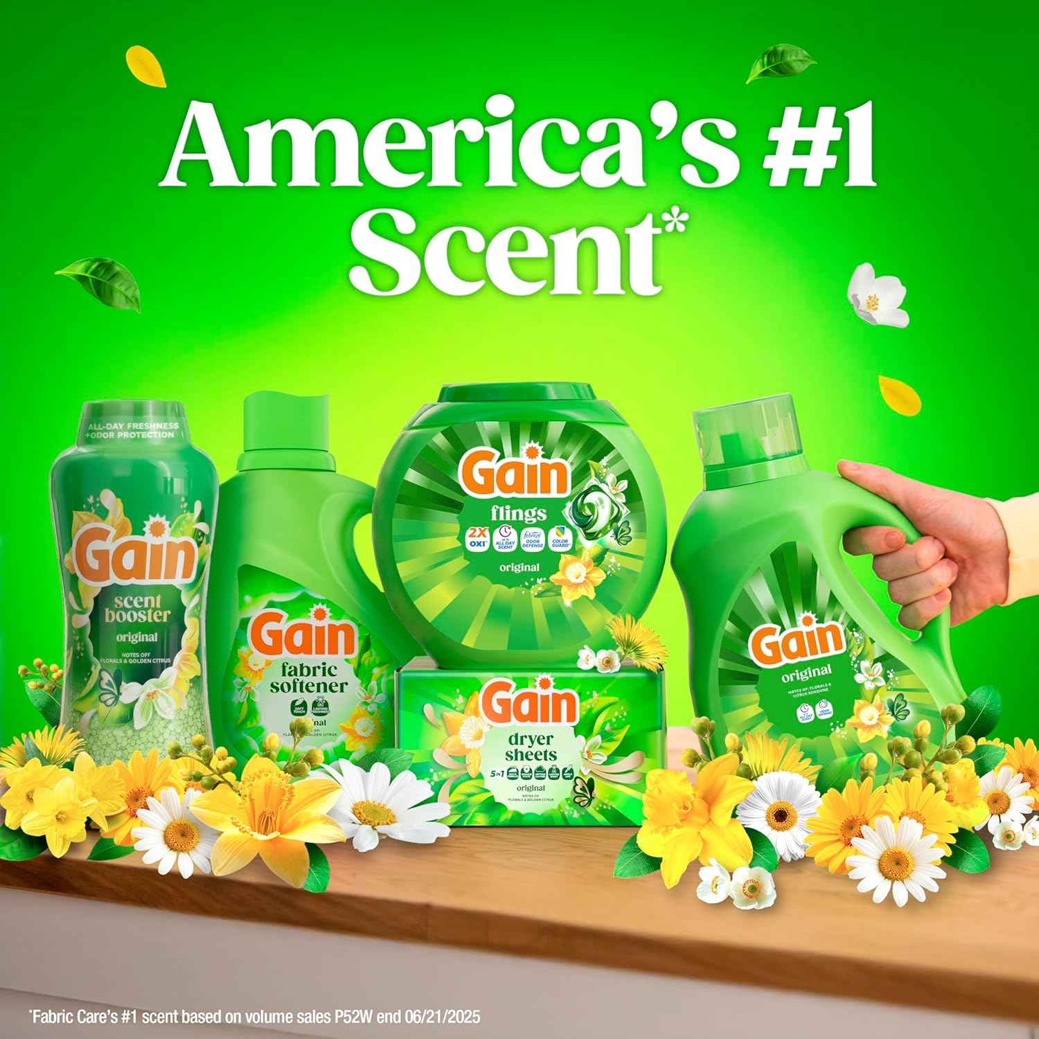 Gain Liquid Laundry Detergent with Odor Defense, Original Scent, Laundry Soap For HE Washing Machines, 177 fl oz, 134 Loads (Packaging May Vary)