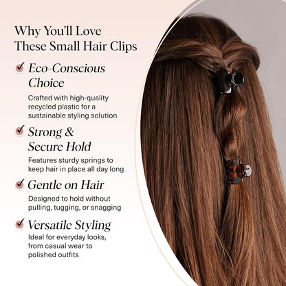 Kitsch_Small_Hair_Clips_for_Women_-_Stays_In_Place_Without_Pulling_or_Snagging_|_Durable_Plastic,_Sturdy_Small_Claw_Clips_|_Ideal_Gifts_for_Women_-_Black_&_Tortoise,_6_Pcs