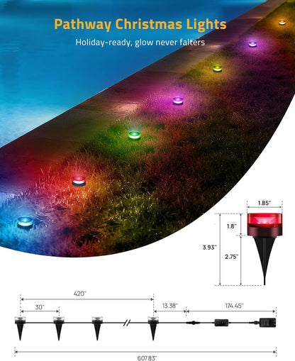 Christmas_Pathway_Lights,_50FT_with_15_RGBIC_LED_Light_with_App_Control,_Waterproof_Outdoor_Ground_Lights_for_Outside_Roofline_Decor,_Pathway_Decor,_Walkway,Party,_Holiday_Xmas_Decoration