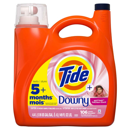 Tide Plus Boost of Ultra Downy Liquid Laundry Detergent, Laundry Detergent Liquid with Long-Lasting Freshness