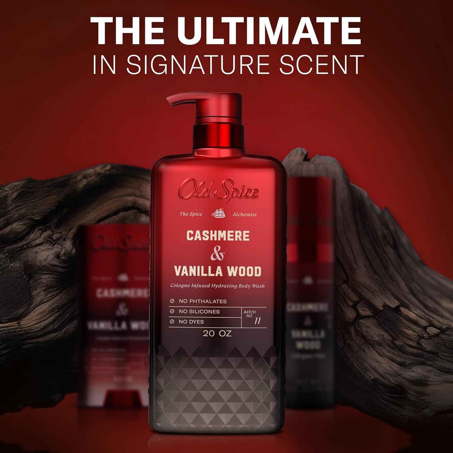 Old Spice Body Wash for Men, The Spice Alchemist Collection, 24/7 Cologne Infused Hydration, No Trade Off Formula, Free of Phthalates Silicones & Dyes, 20 oz