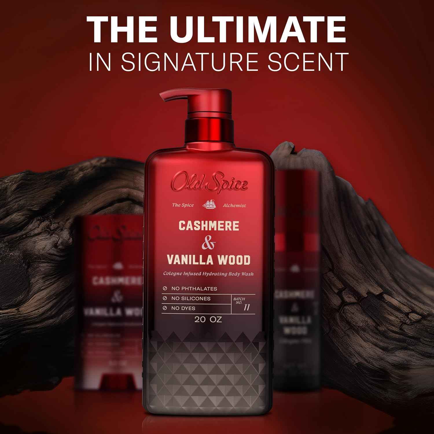 Old Spice Body Wash for Men, The Spice Alchemist Collection, 24/7 Cologne Infused Hydration, No Trade Off Formula, Free of Phthalates Silicones & Dyes, 20 oz