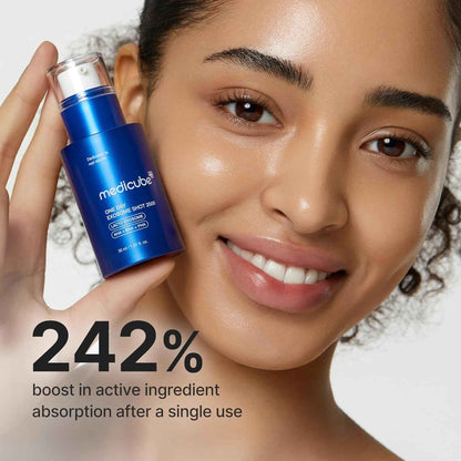 medicube Exosome Shot Spicule Facial Serum | Liquid Skin Booster Serum | Exosome, AHA+BHA+PHA | Pore Care, Dead Skin Cells, Skin Texture | Korean Skincare, 1.01 fl.oz