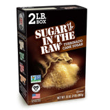 Sugar In The Raw Granulated Turbinado Cane Sugar, No Added Flavors or erythritol, Pure Natural Sweetener, Hot & Cold Drinks, Coffee, Baking, Vegan, Gluten-Free, Non-GMO, Bulk Sugar, 2lb Bag (1-Pack)