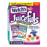 Welch's Juicefuls Juicy Fruit Snacks, Island Splash/Berry Blast, Perfect for School Lunches Fruit Gushers, Bulk Pack, Gluten Free, Individual Single Serve Bags, 1 oz (Pack of 14)