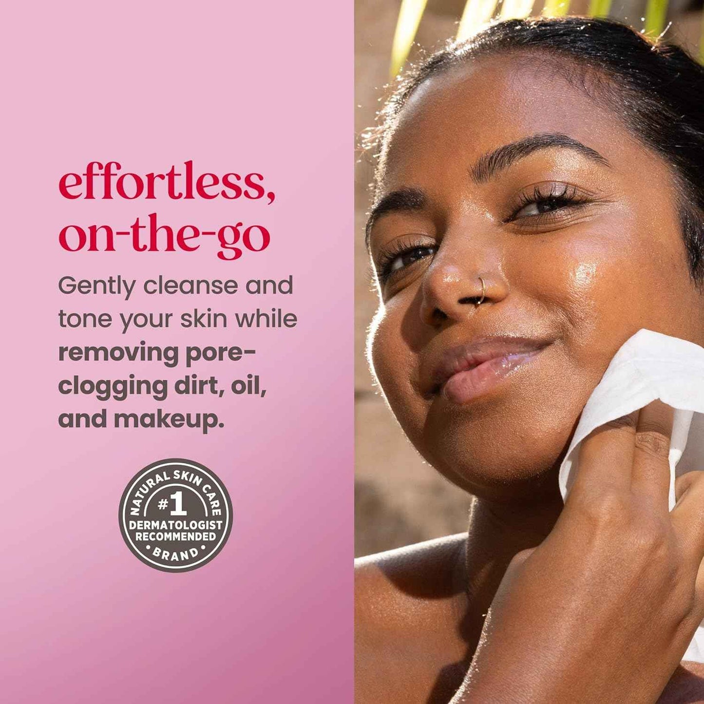 Burts Bees Micellar Towelettes, 100% Plant Based Cloth; 99% Natural Origin; Remove Makeup, Cleanse, Hydrate; No Greasy, Oily Residue; All Skin Types
