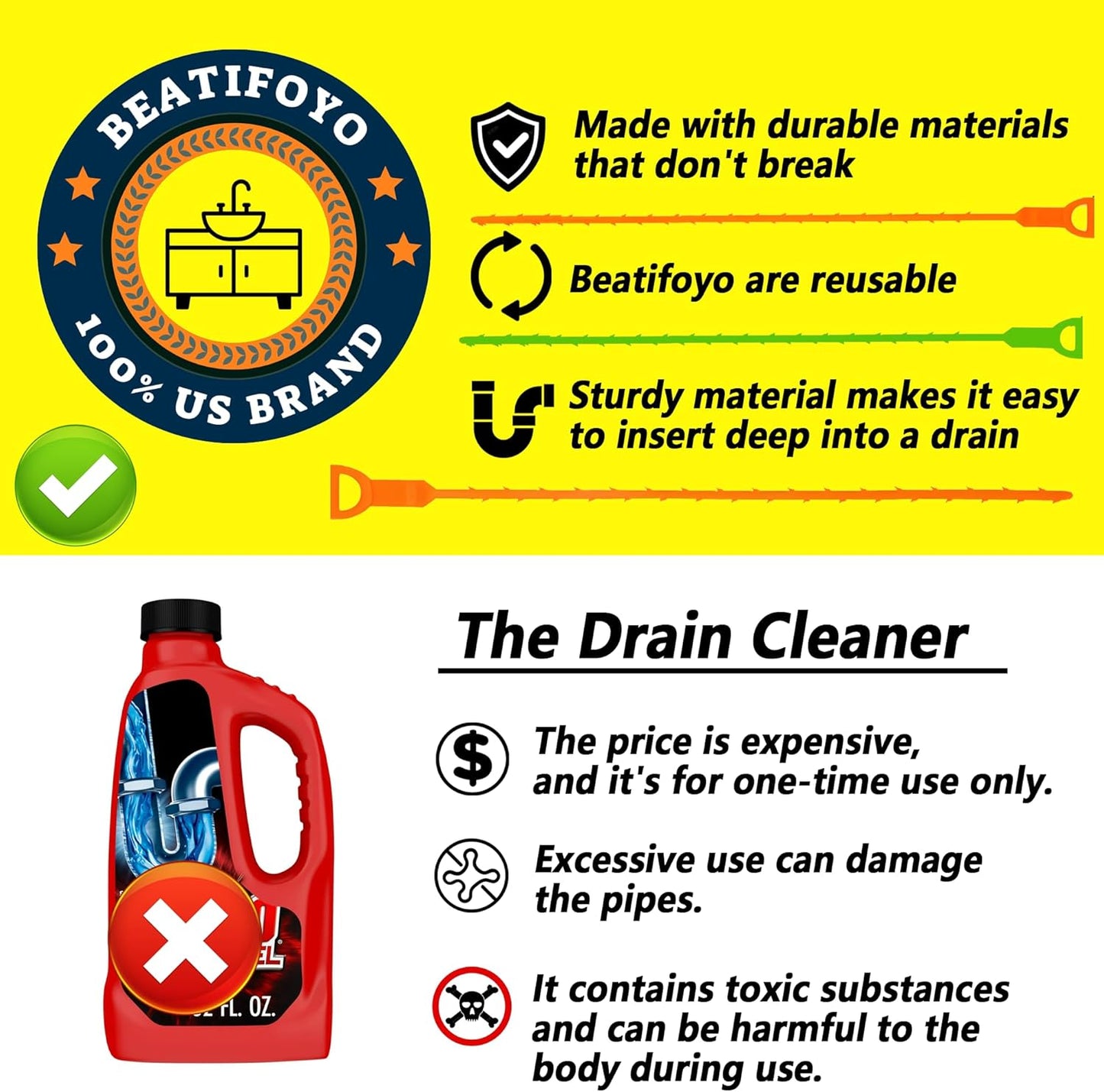 Drain_Snake,_Drain_Clog_Remover,Hair_snake_Tool_Opener,_sink_snake_for_Sewer_Kitchen_Sink_Bathroom_Tub_Toilet_Clogged_Drains_Relief_Cleaning_Tool(1pc_25_Inch_+1pc_20inch)