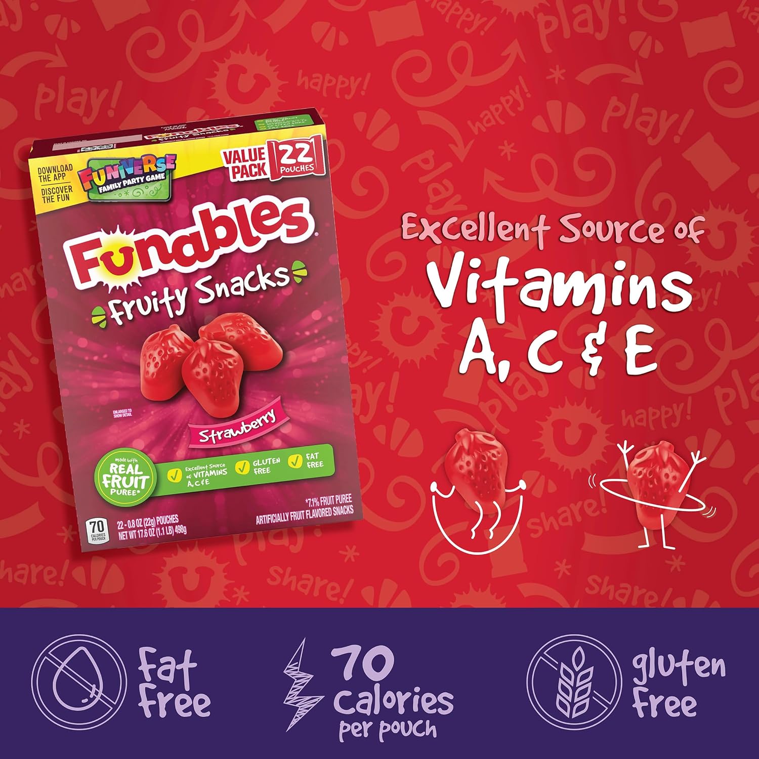 Funables_Fruit_Snacks,_Strawberry_Fruit_Flavored_Snacks,_0.8_Ounce_Pouches_(22_Count)