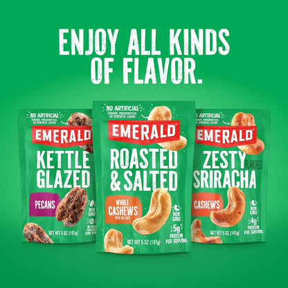 Emerald_Maple_Bourbon_Pecans_(1-Pack)_|_5oz_Resealable_Bag_|_Kosher_Dairy_Certified,_Non-GMO,_Contains_No_Artificial_Preservatives,_Flavors_or_Synthetic_Colors