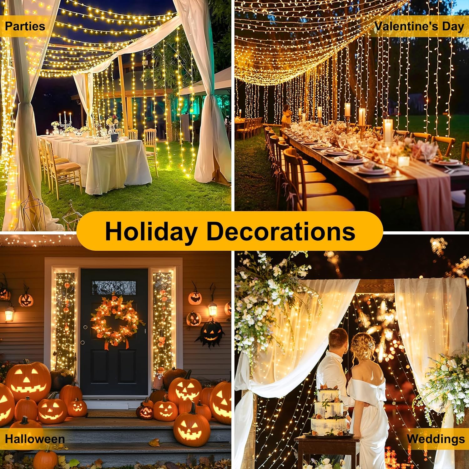 33_FT_100LEDs_Christmas_Lights_Plug_in,Outdoor_Indoor_Connectable_Fairy_Lights_with_Timer_and_8_Modes,Christmas_Tree_Lights_for_Garden_Party_Wedding_Christmas_Decoration(Warm_White)