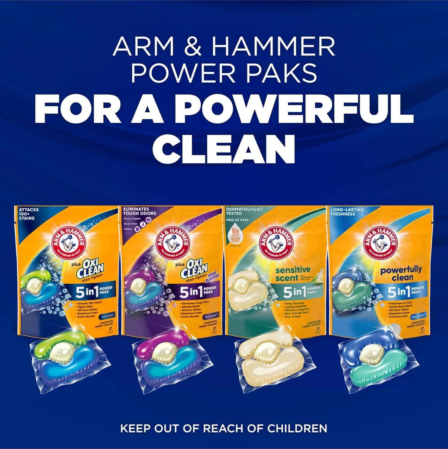 Arm & Hammer Sensitive Fresh Scent 5-IN-1 Power Paks