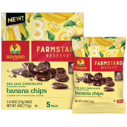 Sea Salt Chocolate Coated Banana Chips