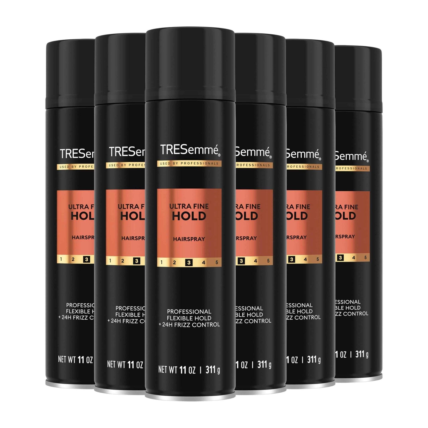 TRESemmé Ultra Fine Mist Hairspray Pack of 6 For Flexible Hold with Pro Lock Tech 11 oz