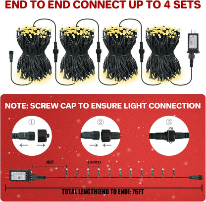 66FT_200_LED_Christmas_Light,_Twinkle_Xmas_Lights_with_8_Modes_and_Timer,_Outdoor_Waterproof_Christmas_Tree_Lights_for_Room_Bedroom_Wedding_Party_Holiday_Decorations,_Warm_White